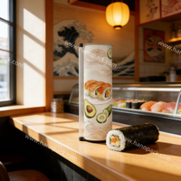 Biodegradable Food Grade Sushi Push Pop Tube Packaging Container Manufacturer