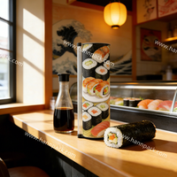 Recyclable Custom Design Food Grade Container Push Pop Paper Tube for Sushi Cake