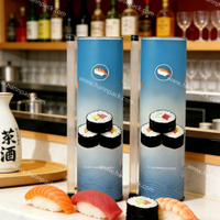 Biodegradable Food Grade Sushi Push Pop Tube Packaging Container Manufacturer
