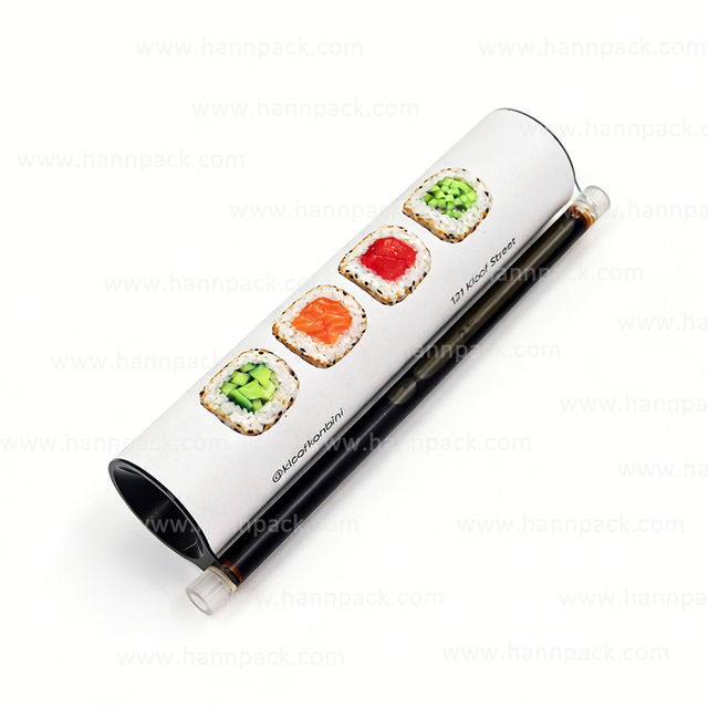Eco friendly custom design sushi paper tube sushi pop up packaging tube for takeaway