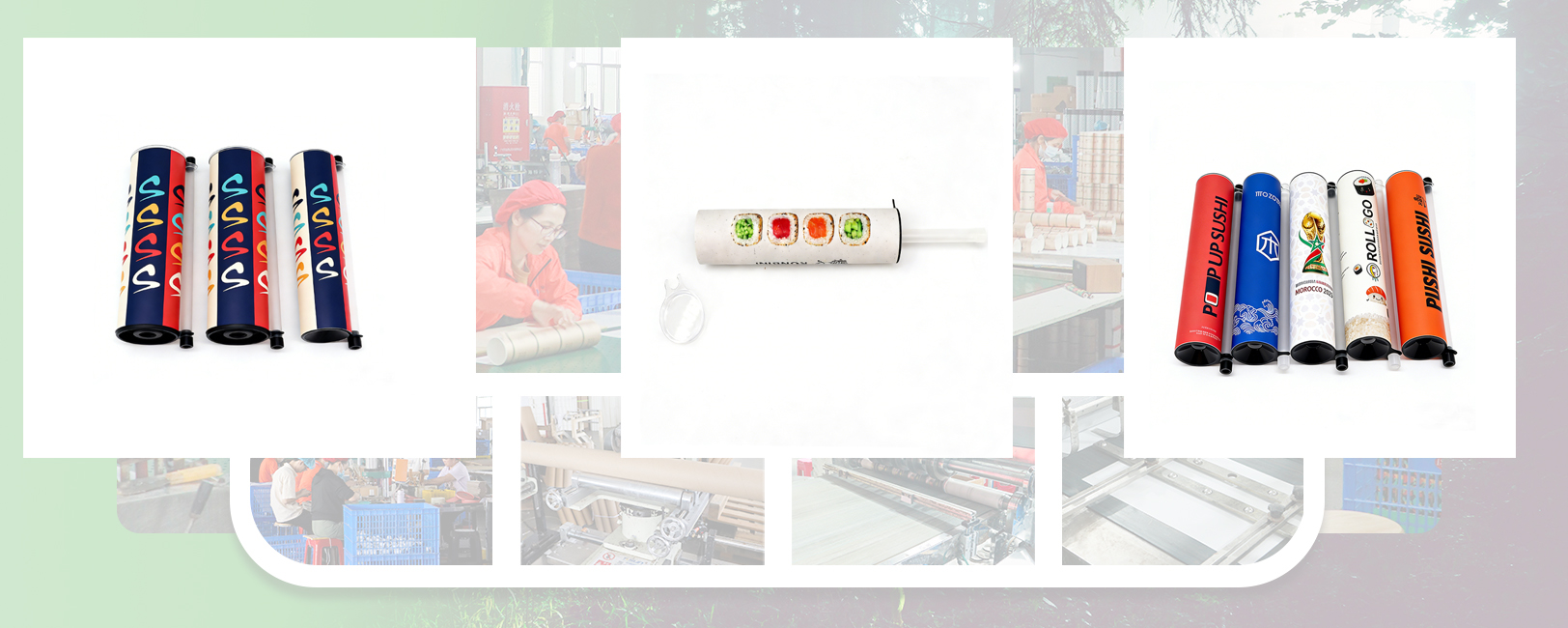 sushi push pop tube packaging
