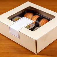 Eco-friendly Sushi Push Pop Tube Packaging Food Grade Box for Take Away Sushi Container Paper Gift Box Factory