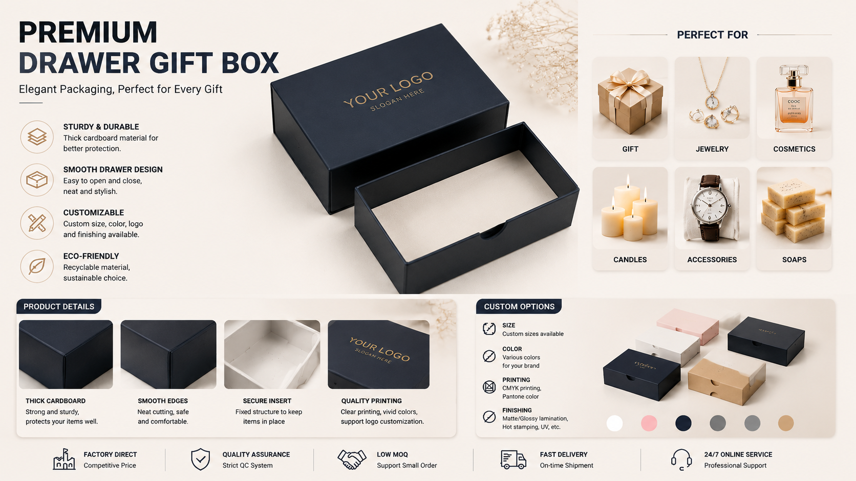 luxury drawer box packaging