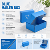 Biodegradable Square Paperboard Blue Paper Box Wholesale Factory China Paper Box Packaging Factory for Cosmetic