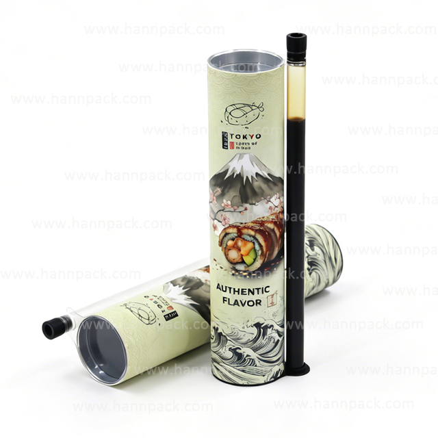Recyclable Custo Size Food Grade Container Sushi Push Pop Packaging Pop Up Sushi Roll
